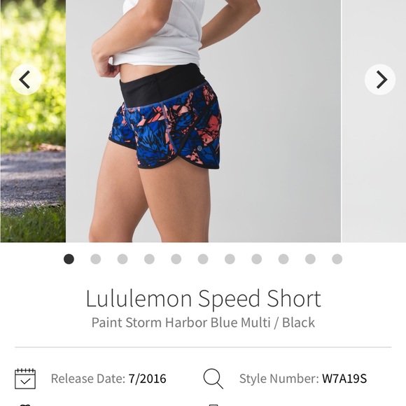 Lululemon Speed shorts size 6. EUC - Picture 7 of 8